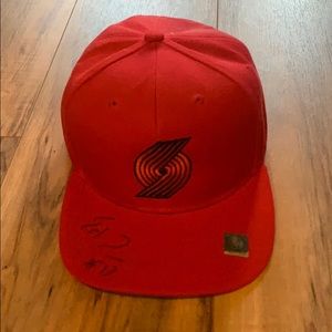 Trailblazers SnapBack Hat - Signed by Ed Davis